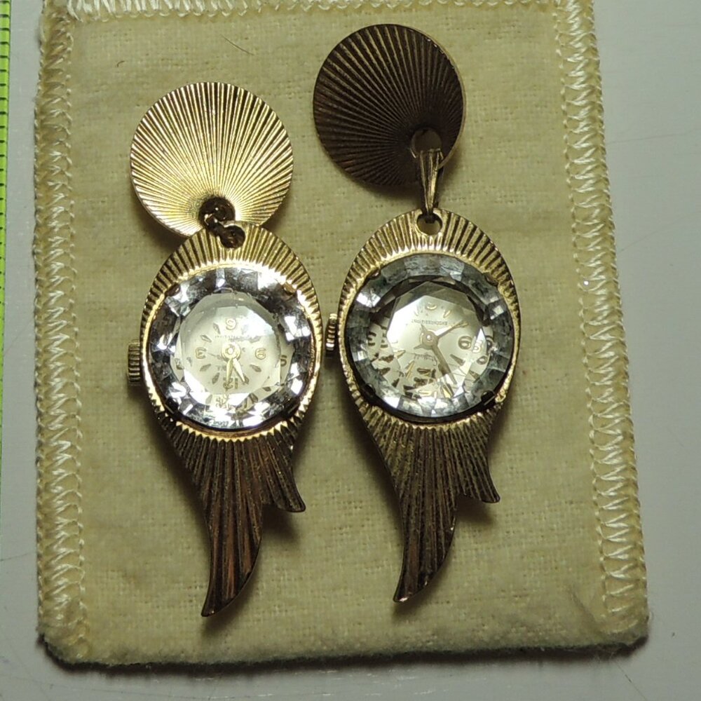 Two vintage Sheffield Watch brooches